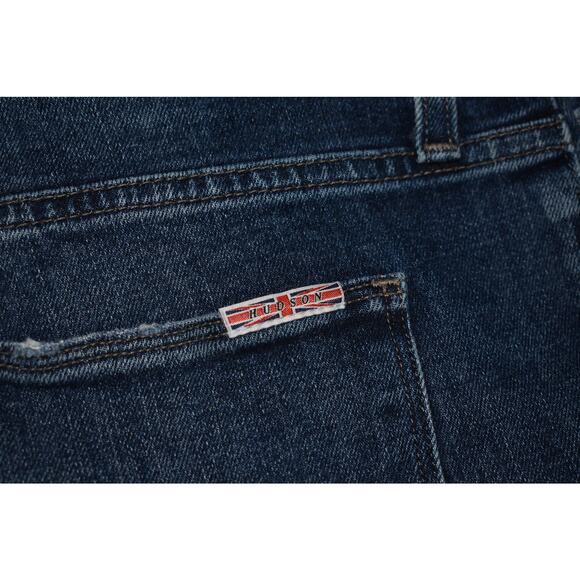 HUDSON $198 Blair High Rise Super Skinny Ankle Jean Distressed Denim Size 30 - Picture 3 of 4